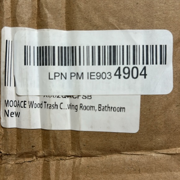 Mooace rustic wood wastebasket - Picture 10 of 10